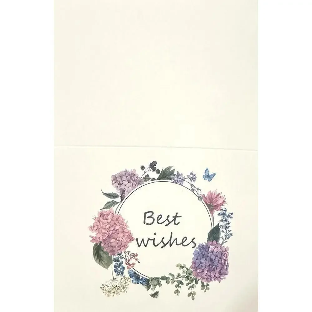 4X6 Assorted Best Wishes Thank You Cards with Stickers & Brown Envelopes 24 Pack